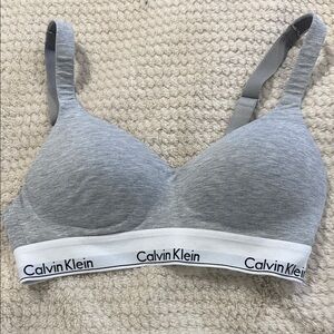 Calvin Klein Light Gray Bralette